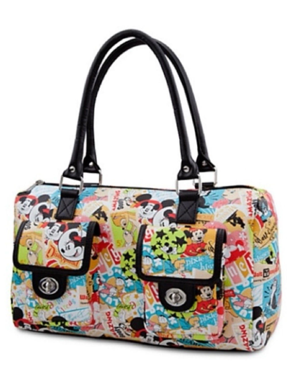 Authentic Disney Parks Classics Collage Satchel Mickey Mouse and  Friends NWOT!